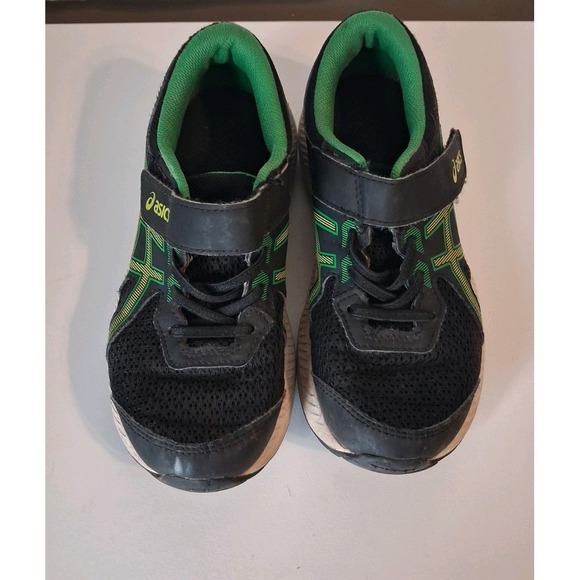 Asics Other - Asics Boys Sz 2 Kids Green Black Sneakers